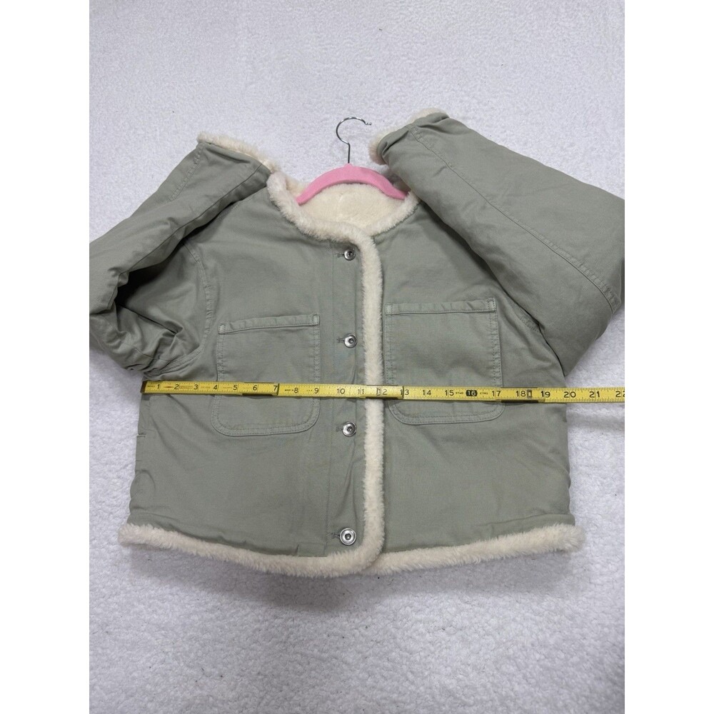 Anthropologie Pilcro Jacket Fleece Lined Lady Light Gray Cozy Preppy Size XS NWT - Picture 6 of 12